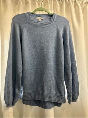Nine West Light Blue Crewneck Sweater
